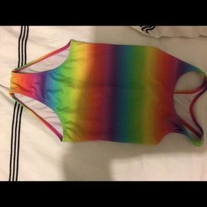 Rainbow speedo one piece